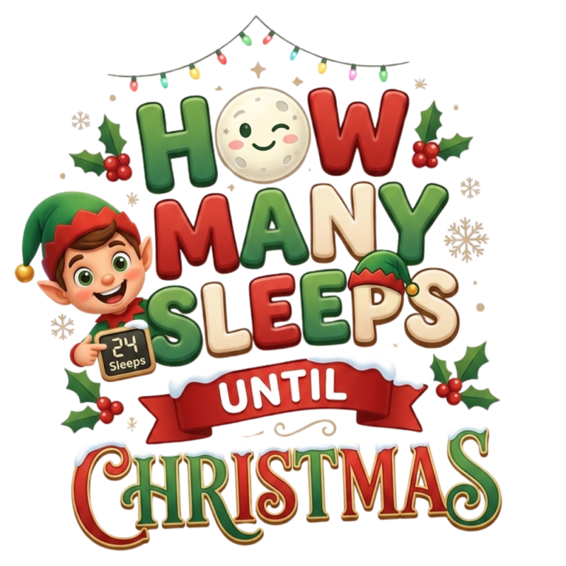 How many sleeps until Christmas Countdown Website Logo